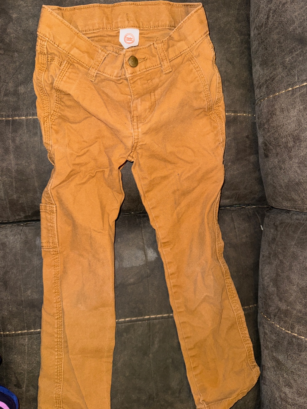 wonder nation Caramel Brown Kids Cargo Pants